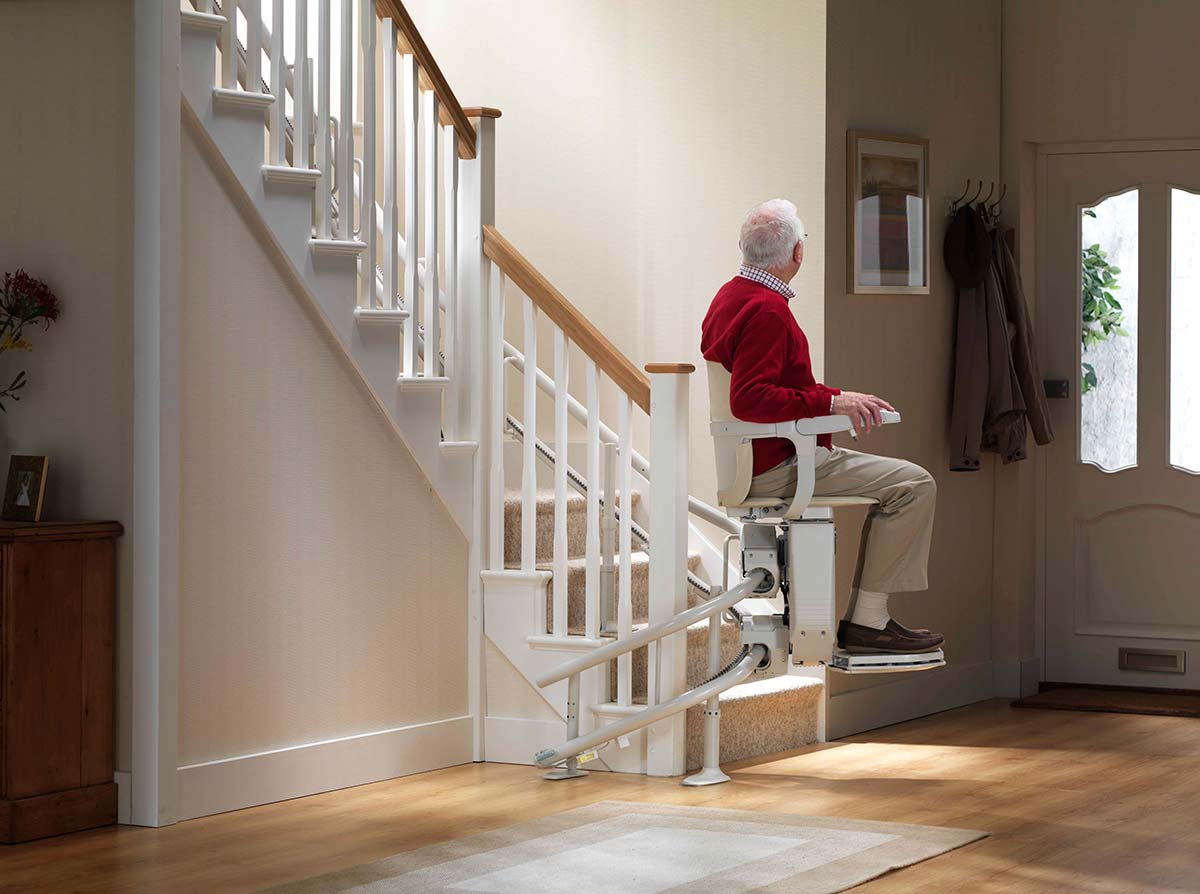 can a stairlift go around corners